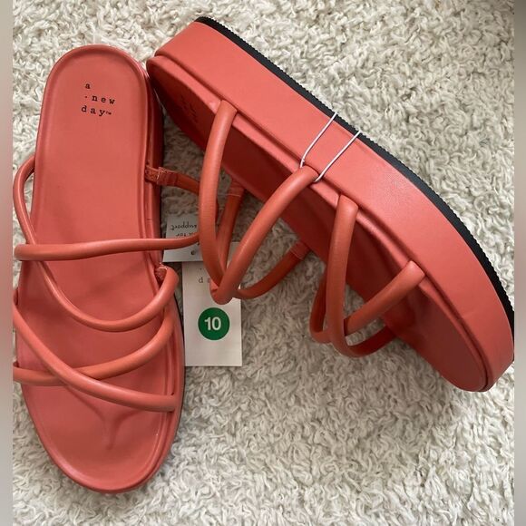 A New Day Women's Dory Platform Apricot Orange - Picture 4 of 6